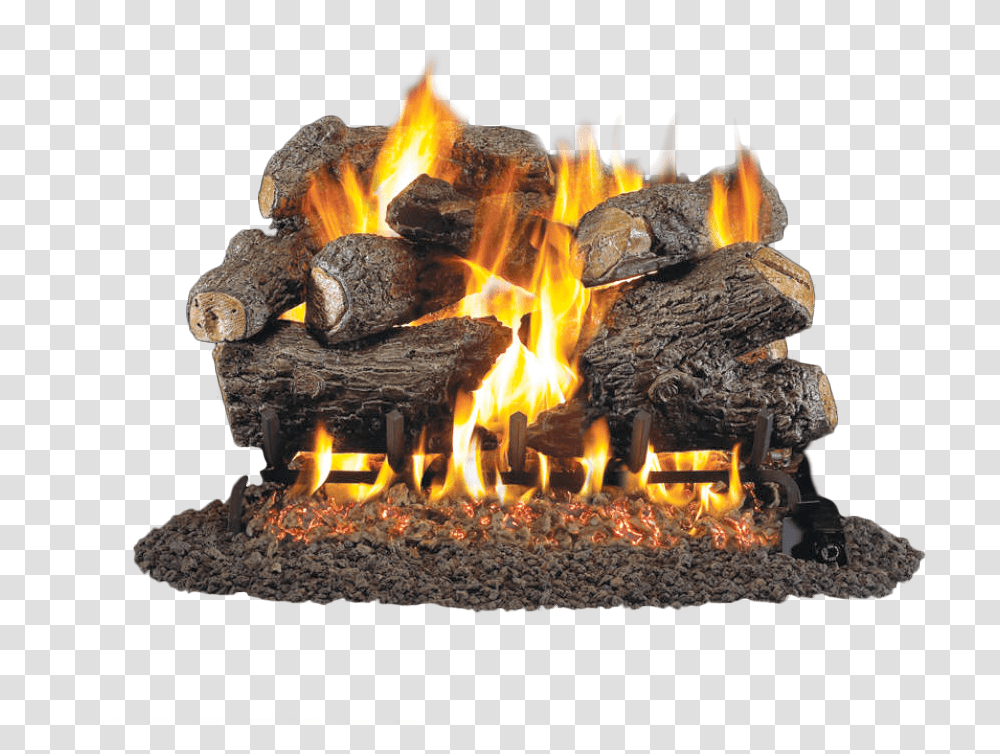 Fire On Wood, Bonfire, Flame, Fireplace, Indoors Transparent Png