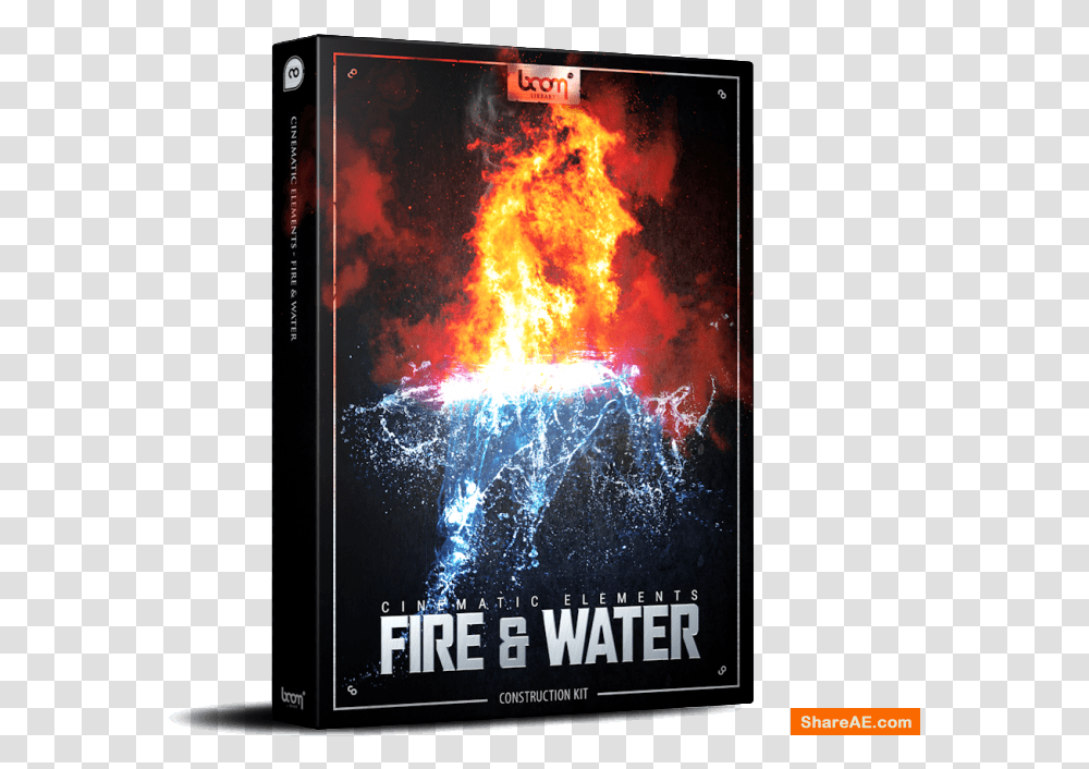 Fire Overlay Sound Effect 4592378 Vippng Boom Library Cinematic Elements Fire Water, Poster, Advertisement, Flyer, Paper Transparent Png