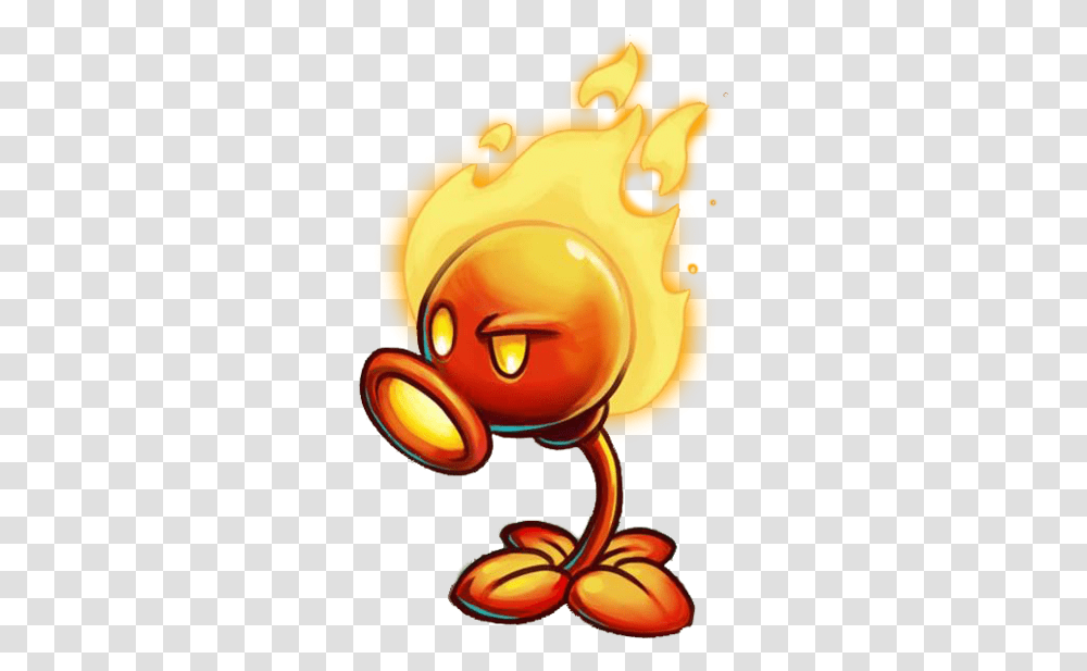 Fire Peashooter Plants Vs Zombies Wiki Fandom Plants Vs Zombies Fire Peashooter, Toy, Piggy Bank, Silhouette, Peel Transparent Png