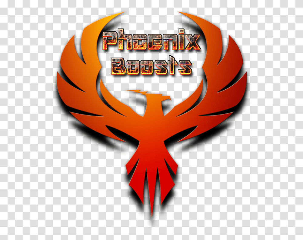 Fire Phoenix Logo, Emblem, Poster, Advertisement Transparent Png