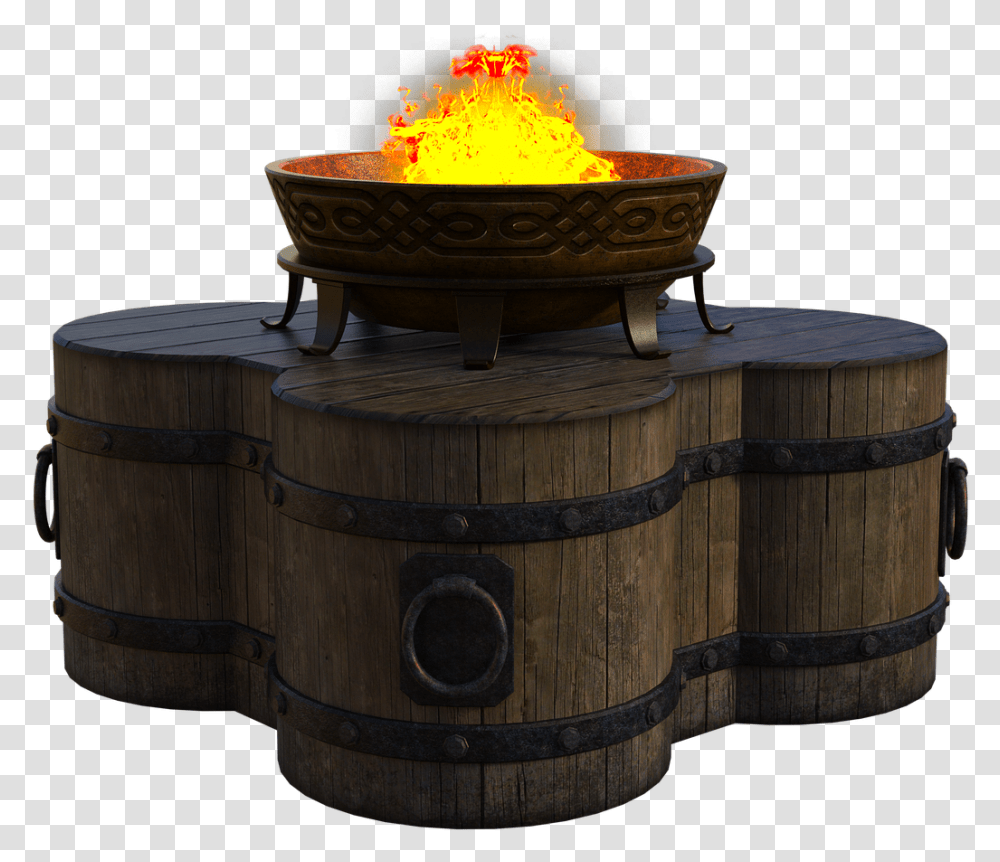 Fire Pit Barrels Free Image On Pixabay Fountain, Jacuzzi, Tub, Hot Tub, Flame Transparent Png