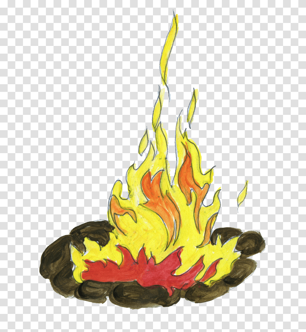 Fire Place Drawing At Getdrawings Drawings Of Fire, Flame, Bonfire Transparent Png