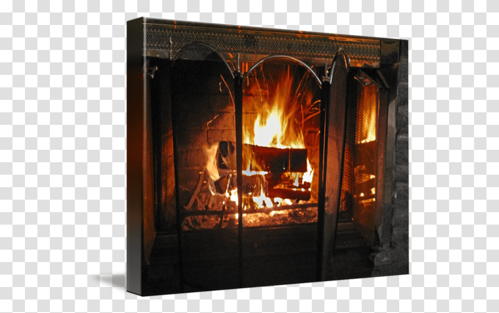 Fire Place With Sparks Hearth, Fireplace, Indoors, Furniture, Screen Transparent Png