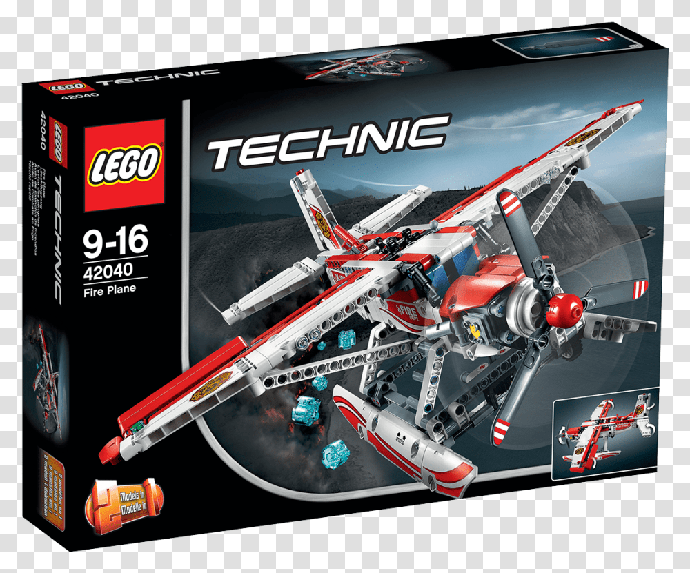 Fire Plane 42040 Lego Technic Sets Legocom For Kids Lego Technic 2017 Avion, Sports Car, Vehicle, Transportation, Machine Transparent Png