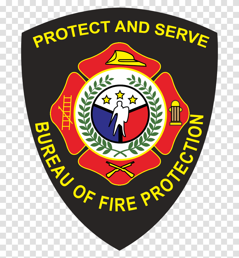 Fire Protection Philippines Logo Vector Bureau Of Fire Protection, Symbol, Trademark, Badge, Emblem Transparent Png