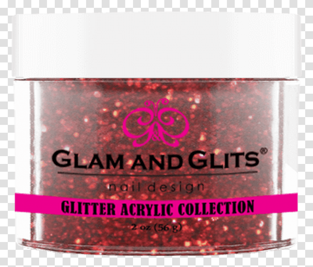 Fire Red Glam And Glits Acrylic Nail Powder Color Blend Collection, Cosmetics, Bottle, Face Makeup, Label Transparent Png