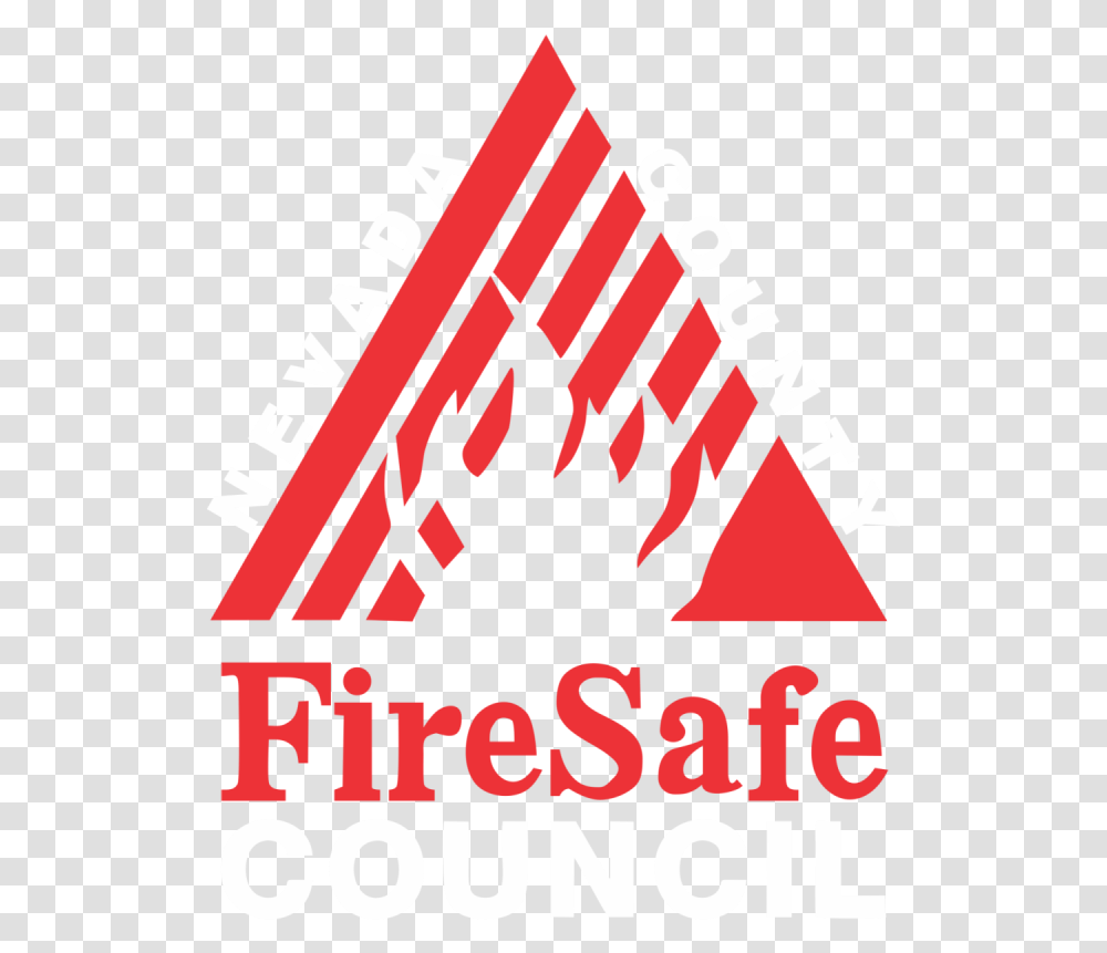 Fire Safe Council Of Nevada County Triangle, Label, Text, Symbol, Logo Transparent Png