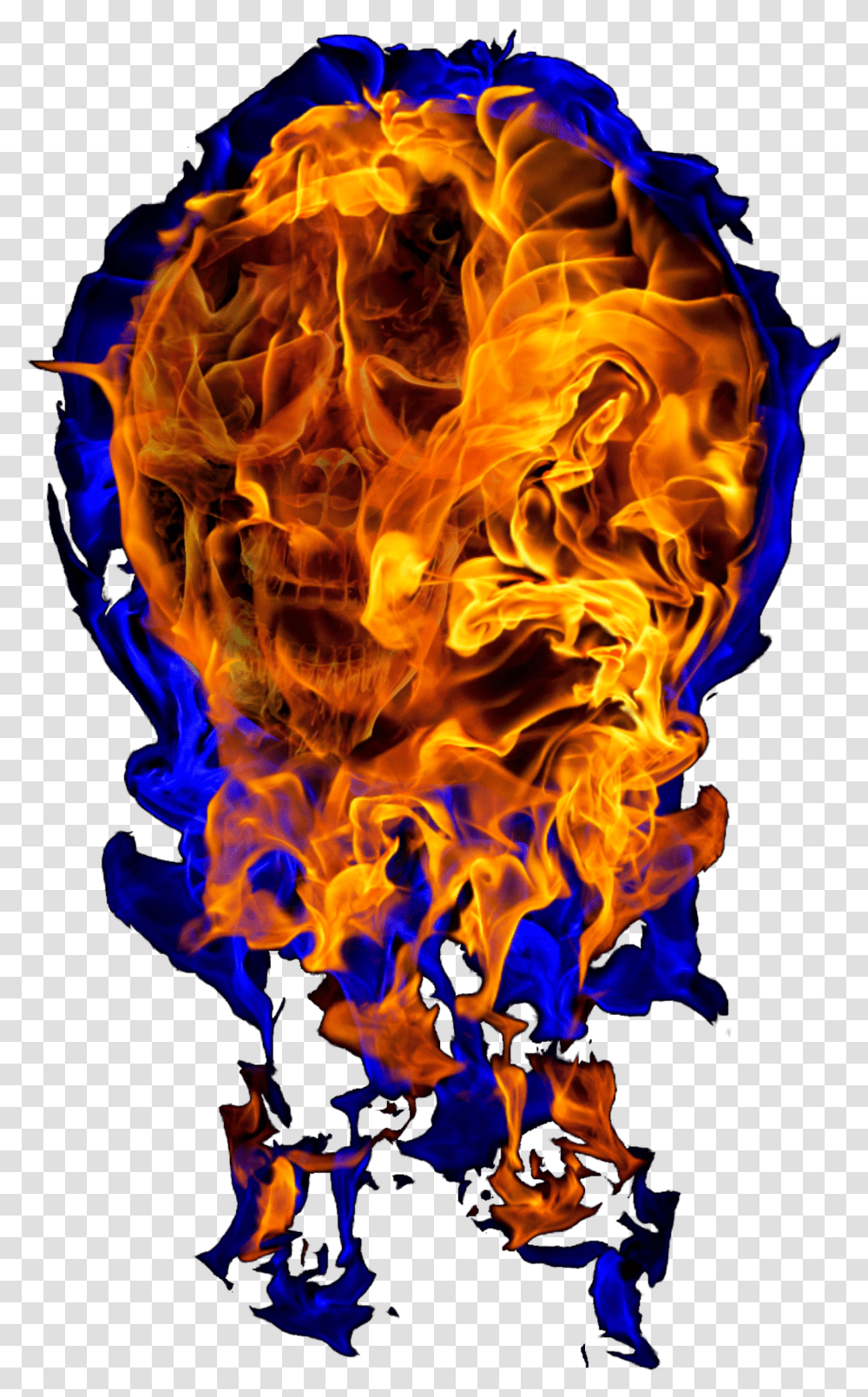 Fire Skull, Flame, Bonfire, Pattern, Ornament Transparent Png