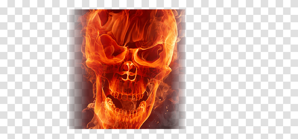 Fire Skull Journal By Cool Image Fire Skull, Person, Human, Pattern, Fractal Transparent Png