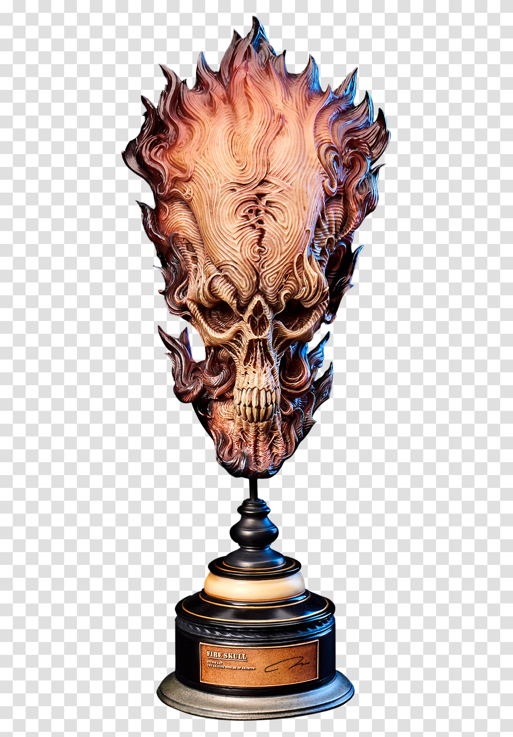 Fire Skull Uncle Milton Star Wars Skull, Lamp, Ornament, Horse, Mammal Transparent Png