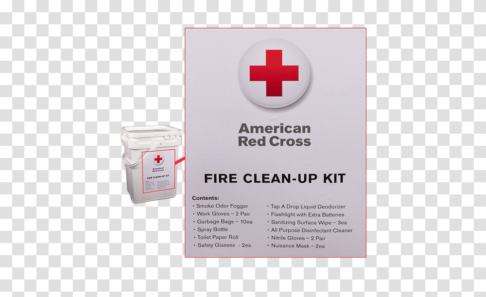 Fire Smoke Amp Odor Removal Kit American Red Cross, First Aid, Logo, Trademark Transparent Png