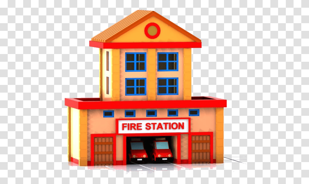Fire Station Firefighter Clipart Clip Art Fire Station Clip Art, Bus, Vehicle, Transportation, Housing Transparent Png