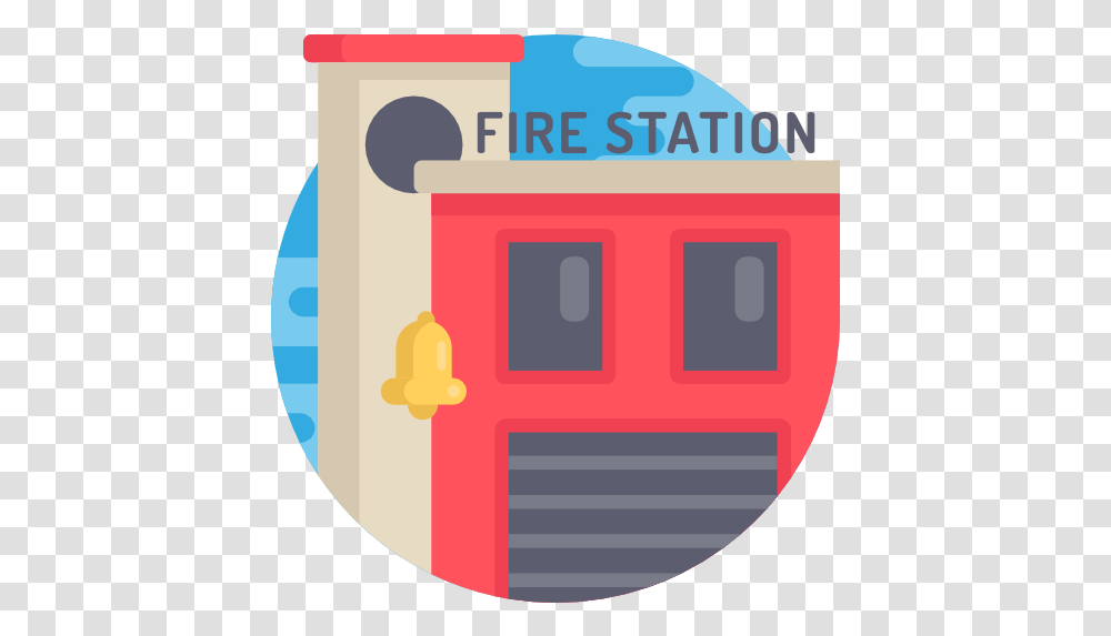 Fire Station Free Buildings Icons Fire Station Icon, Text, Urban, Condo, Downtown Transparent Png