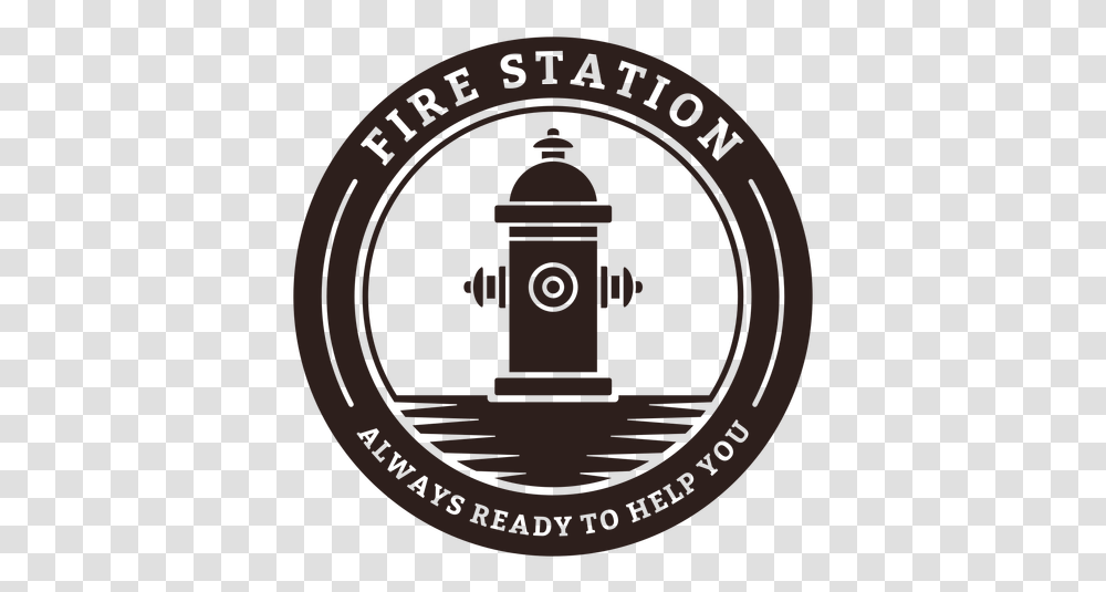 Fire Station Hydrant Badge & Svg Vector File Vertical, Fire Hydrant, Clock Tower, Architecture, Building Transparent Png