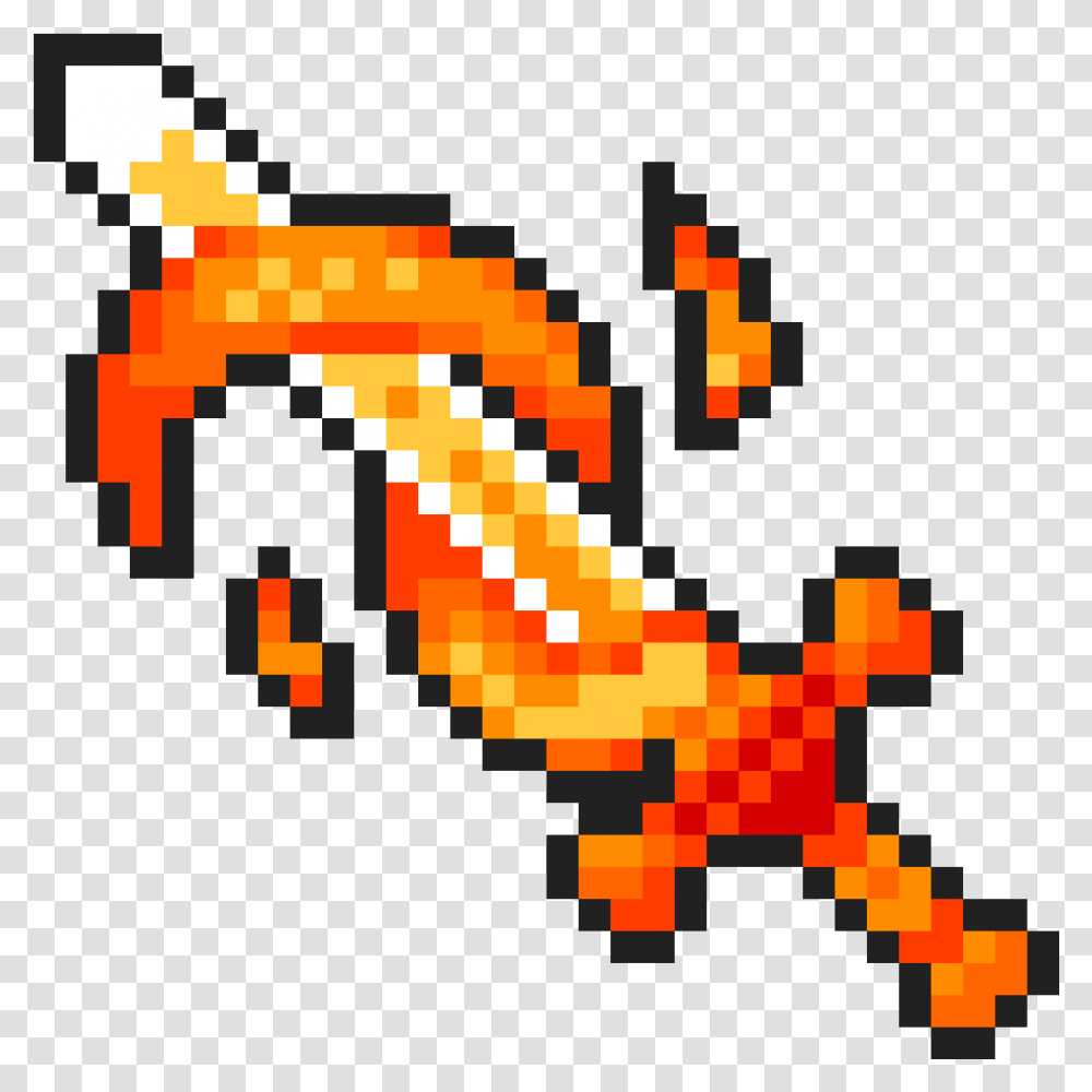 Fire Sword Free Fire Pixel Art, Weapon, Weaponry, Skin Transparent Png
