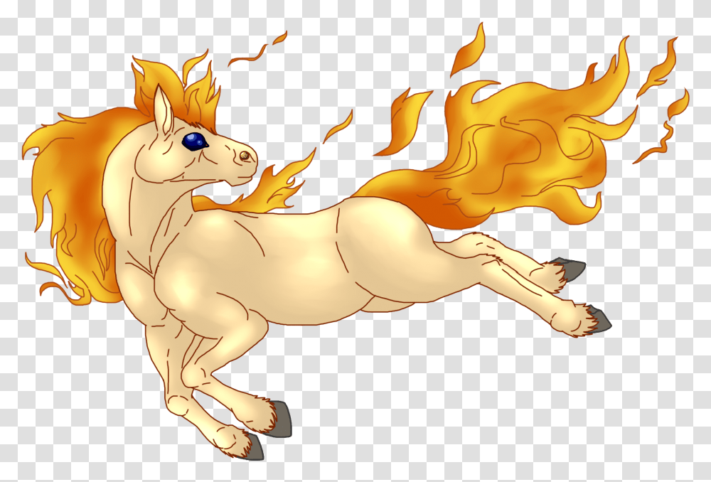 Fire Tail On A Horse, Animal, Mammal, Canine, Deer Transparent Png