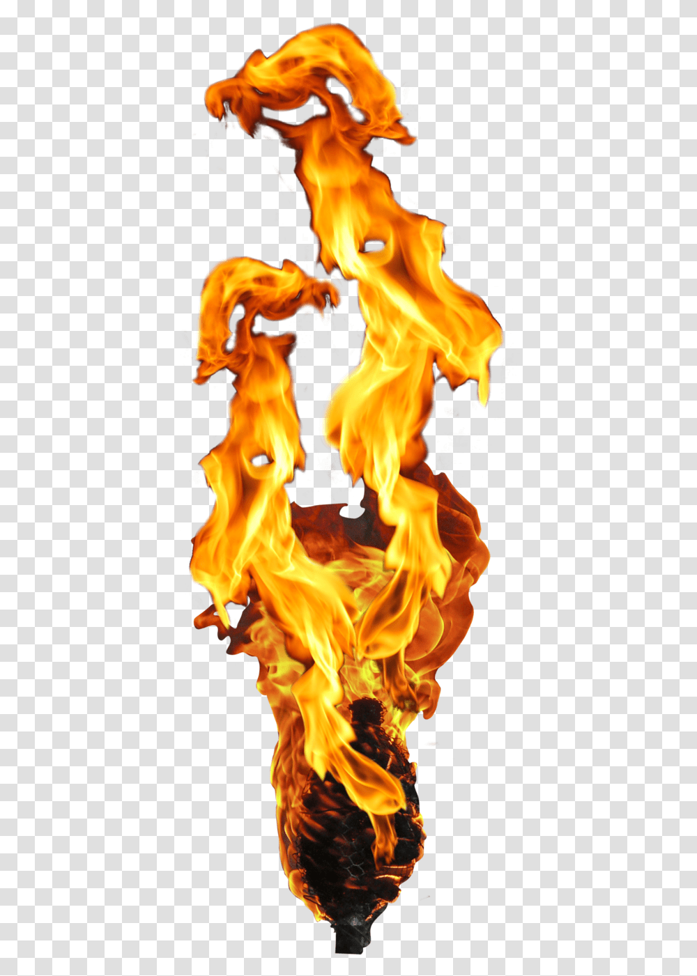 Fire Torch Fire On Torch, Flame, Bonfire, Person, Human Transparent Png