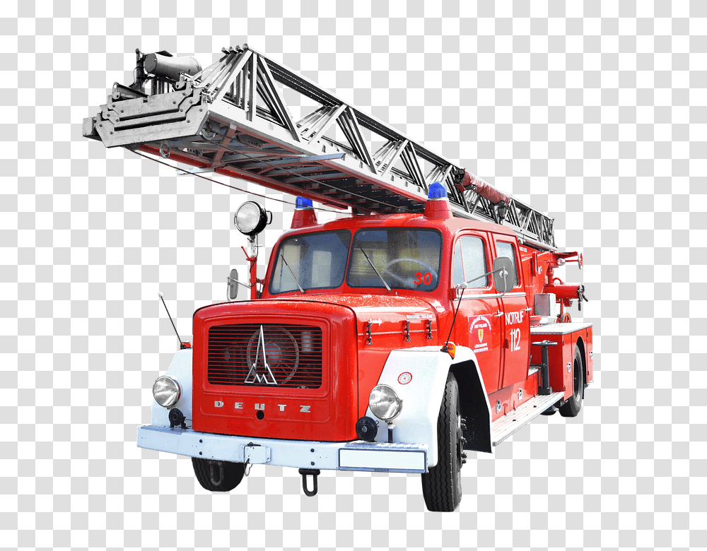 Fire Truck, Car, Vehicle, Transportation, Construction Crane Transparent Png
