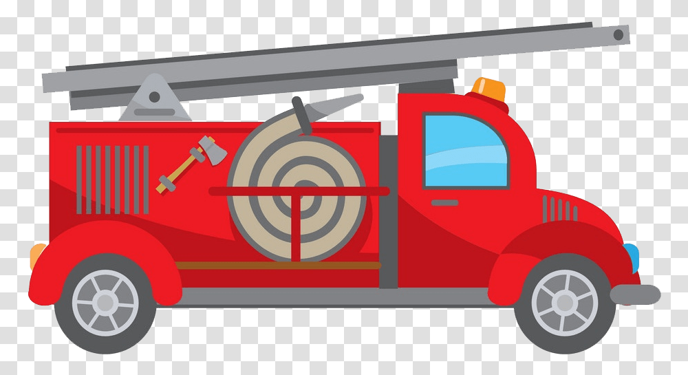 Fire Truck Clipart Clipartworld Orange Clip Art, Vehicle, Transportation, Weapon, Weaponry Transparent Png