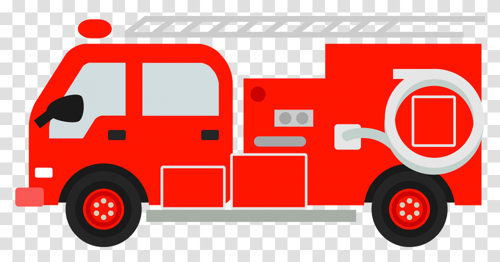 Fire Truck Clipart Commercial Vehicle, Transportation, Ambulance, Van, Postal Office Transparent Png