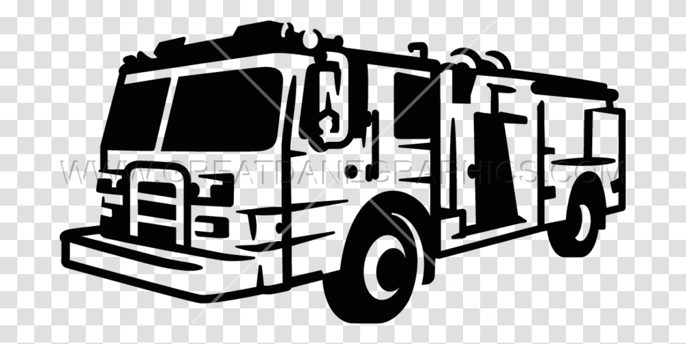 Fire Truck Clipart Firefighter Tool 6 Source Fire Truck Clipart Black And White, Vehicle, Transportation, Spoke, Tire Transparent Png