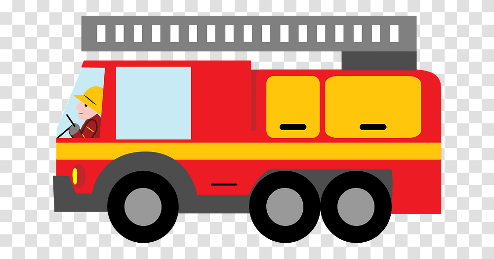 Fire Truck Clipart Firetruck Clip Art, Transportation, Vehicle, Bus, Van Transparent Png