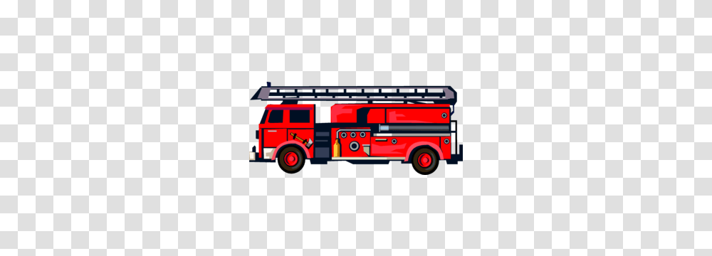 Fire Truck Clipart Side View, Vehicle, Transportation, Fire Department Transparent Png