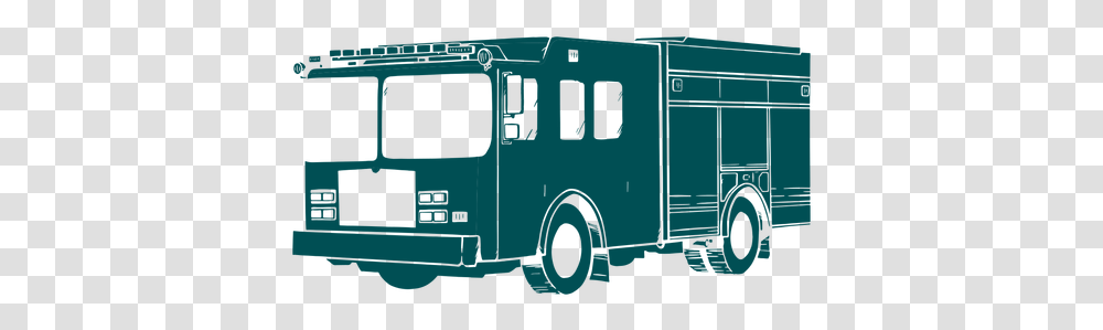 Fire Truck Engine Illustration & Svg Commercial Vehicle, Transportation, Van, Monitor, Screen Transparent Png