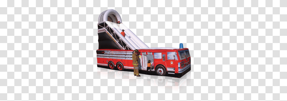 Fire Truck Slide Partyworks Interactive Firetruck, Vehicle, Transportation, Person, Human Transparent Png