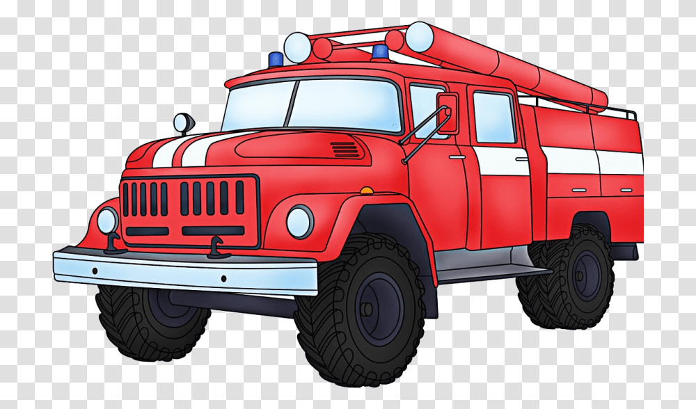 Fire Truck, Vehicle, Transportation, Van, Car Transparent Png