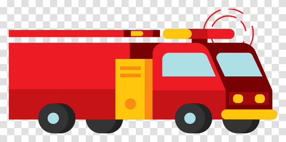 Fire Truck With Background Fire Hose Clipart, Vehicle, Transportation, Van Transparent Png