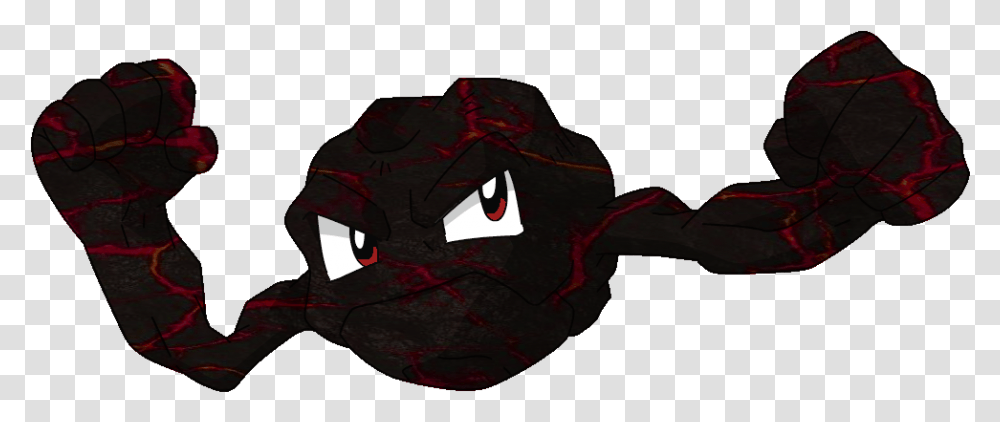 Fire Type Geodude Fictional Character, Pac Man, Label, Text Transparent Png