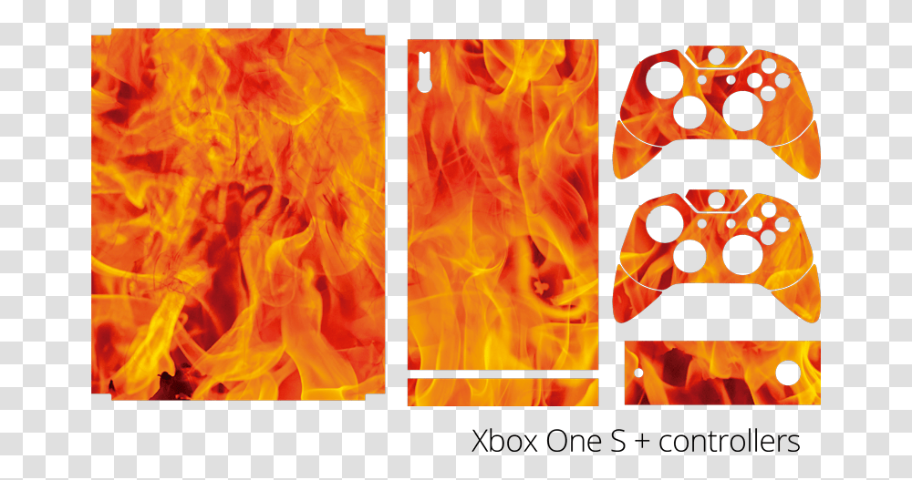 Fire Xbox Skin Sticker Fire Xbox Controllers, Flame, Modern Art, Bonfire Transparent Png