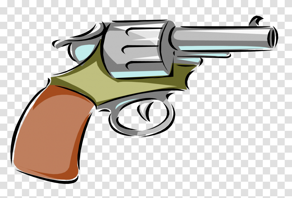 Firearm Cartoon Drawing Pistol Clip Art, Gun, Weapon, Weaponry, Handgun Transparent Png