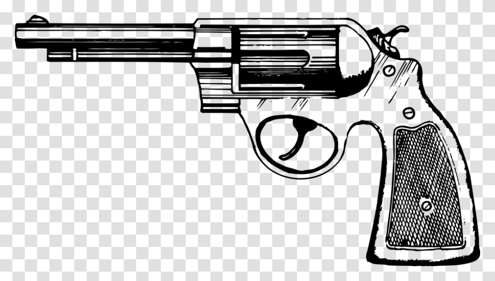 Firearm Gun Handgun Pistol Revolver Weapon Revolver, Gray, World Of Warcraft Transparent Png