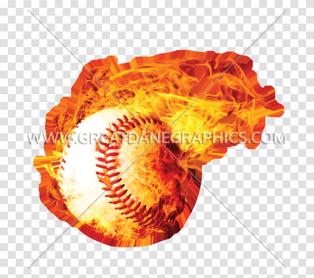 Fireball Baseball Production Ready Artwork For T Shirt Flaming Baseball, Lamp, Sport, Team Sport, Sphere Transparent Png