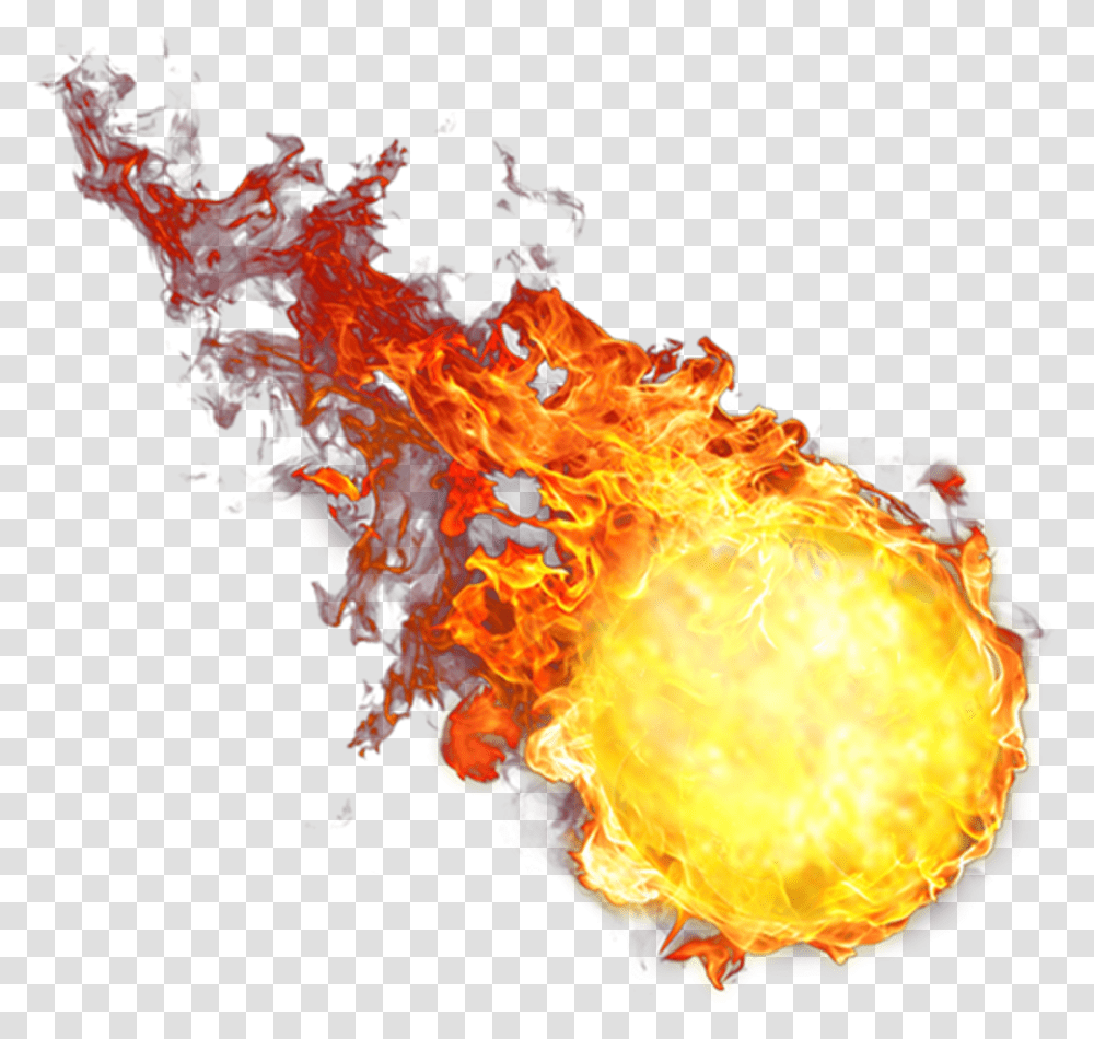 Fireball Boladefogo Fire Fogo Bola Ball Effect Background Fireball, Bonfire, Flame, Flare Transparent Png
