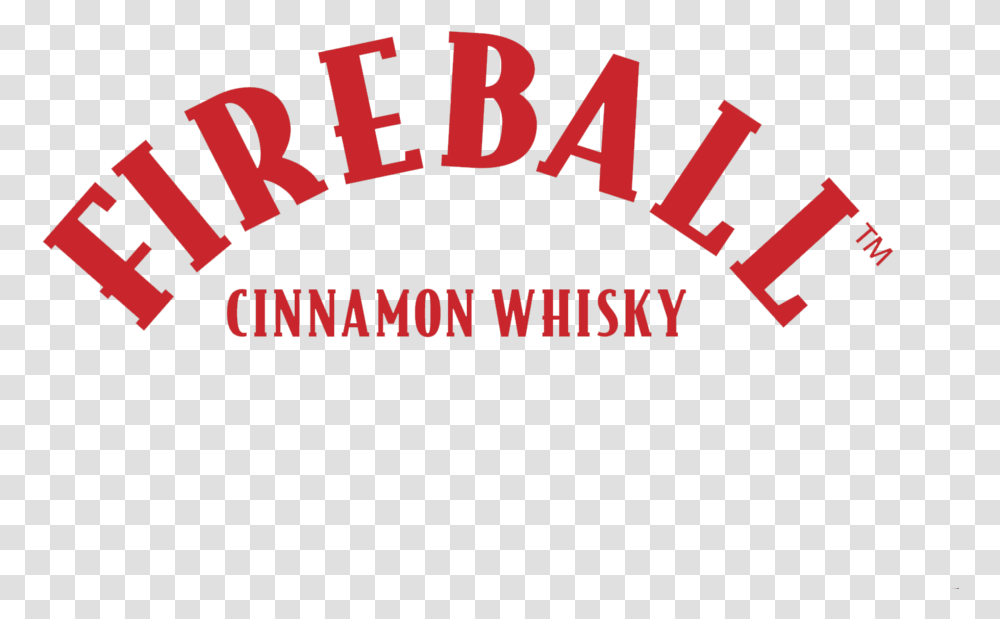 Fireball Cinnamon Whisky Arc Logo 4c Red On Fireball Whiskey, Alphabet, Word, Label Transparent Png