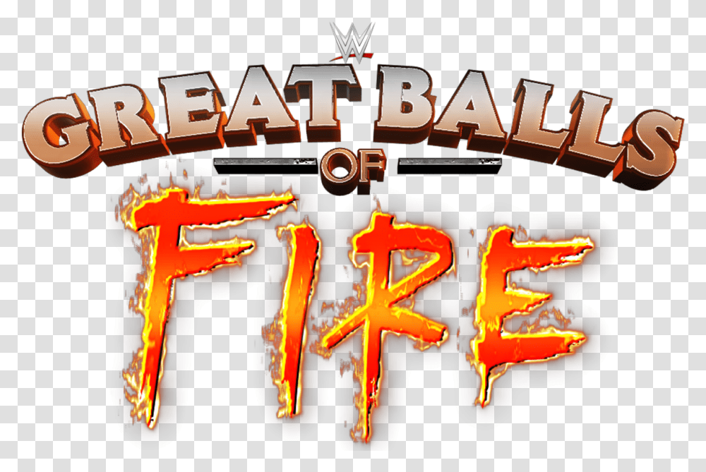 Fireball Clipart Flame Ball Picture 1100926 Wwe Great Balls Of Fire Logo, Light, Neon, Bonfire, Text Transparent Png