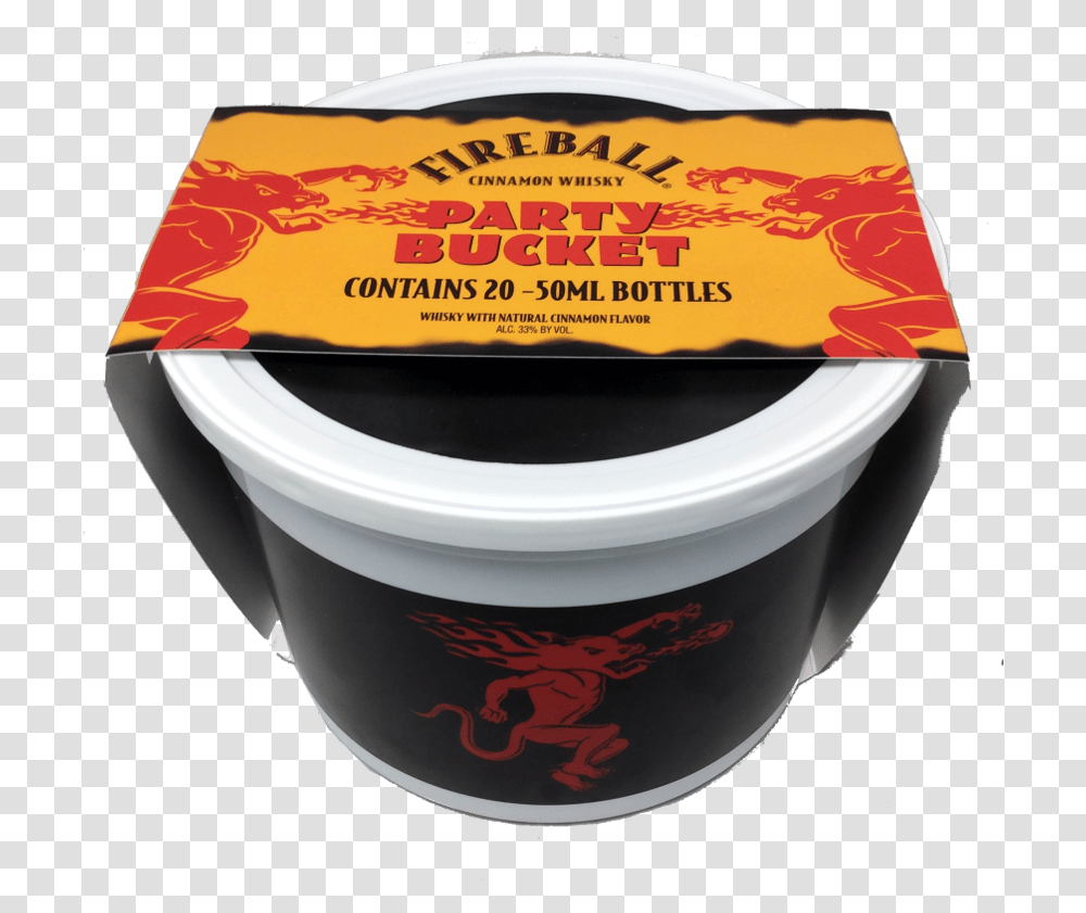 Fireball Party Bucket Fireball Whiskey Party Bucket, Milk, Beverage, Drink, Food Transparent Png