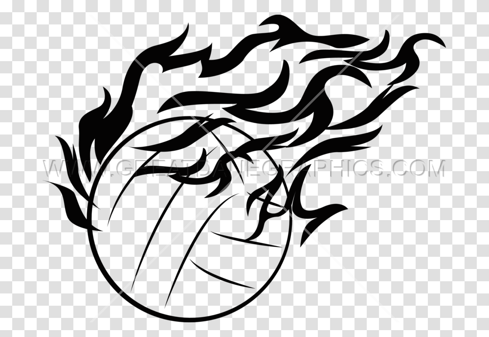Fireball Production Ready Artwork For T Shirt Fire Volleyball Ball, Spider, Invertebrate, Animal, Plant Transparent Png