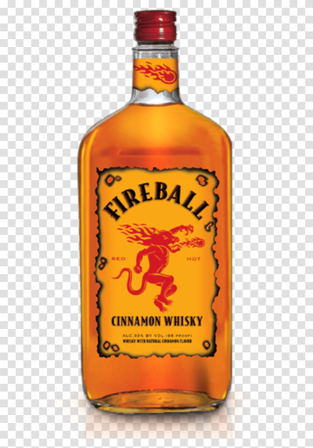 Fireball Whiskey Background, Liquor, Alcohol, Beverage, Drink Transparent Png
