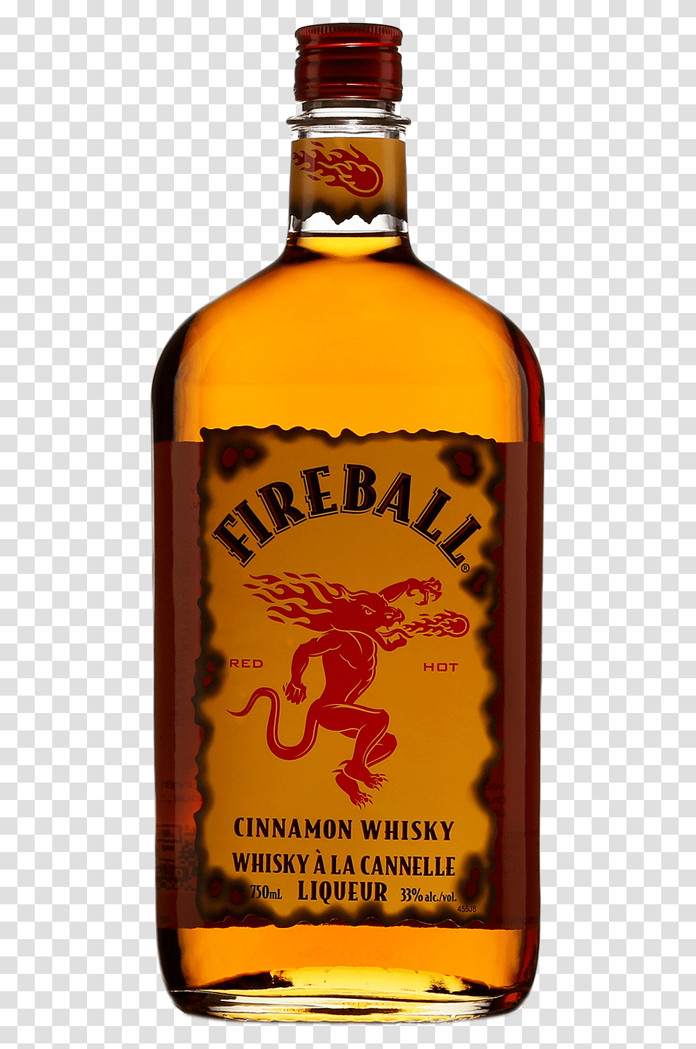 Fireball Whisky Fireball, Liquor, Alcohol, Beverage, Drink Transparent Png