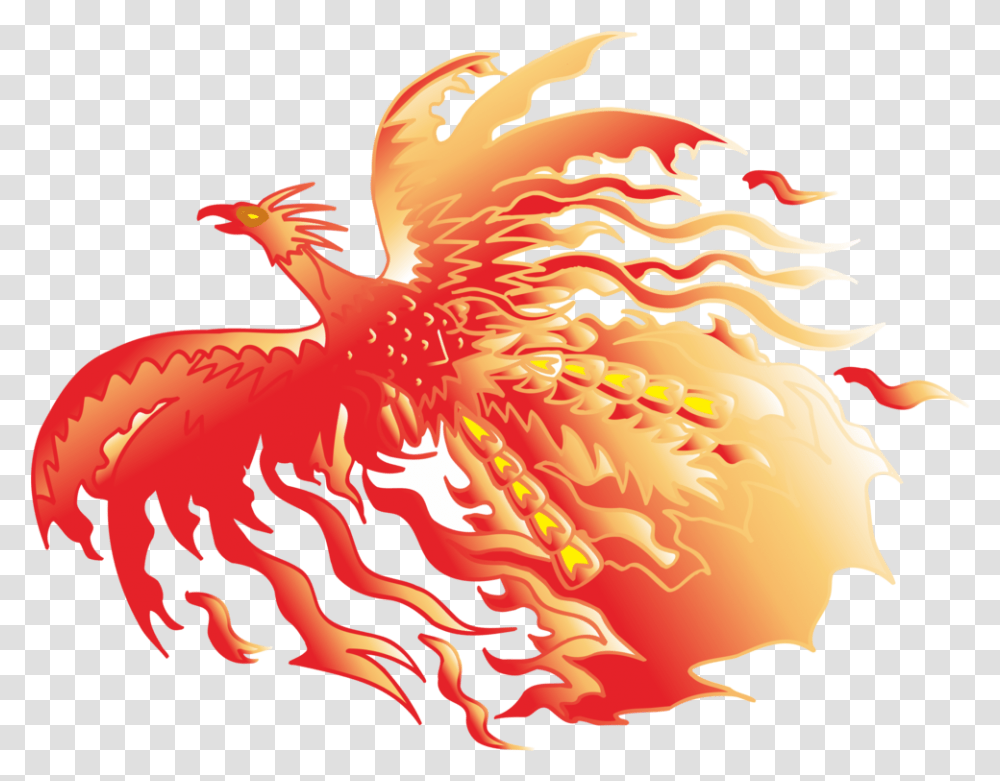 Firebird Drawing Mythological Bird Fenghuang Bird, Pattern, Art, Graphics, Ornament Transparent Png