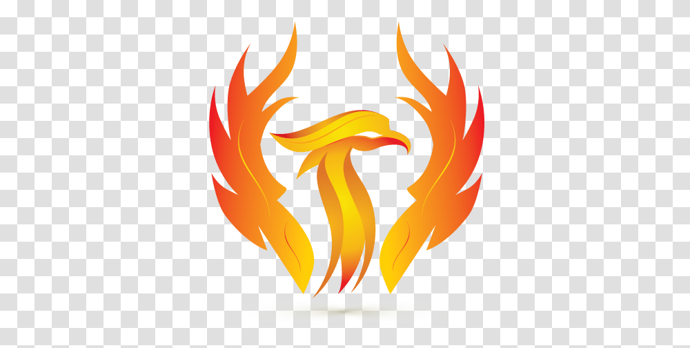 Firebird Logo Design Template Illustration, Flame, Bonfire Transparent Png