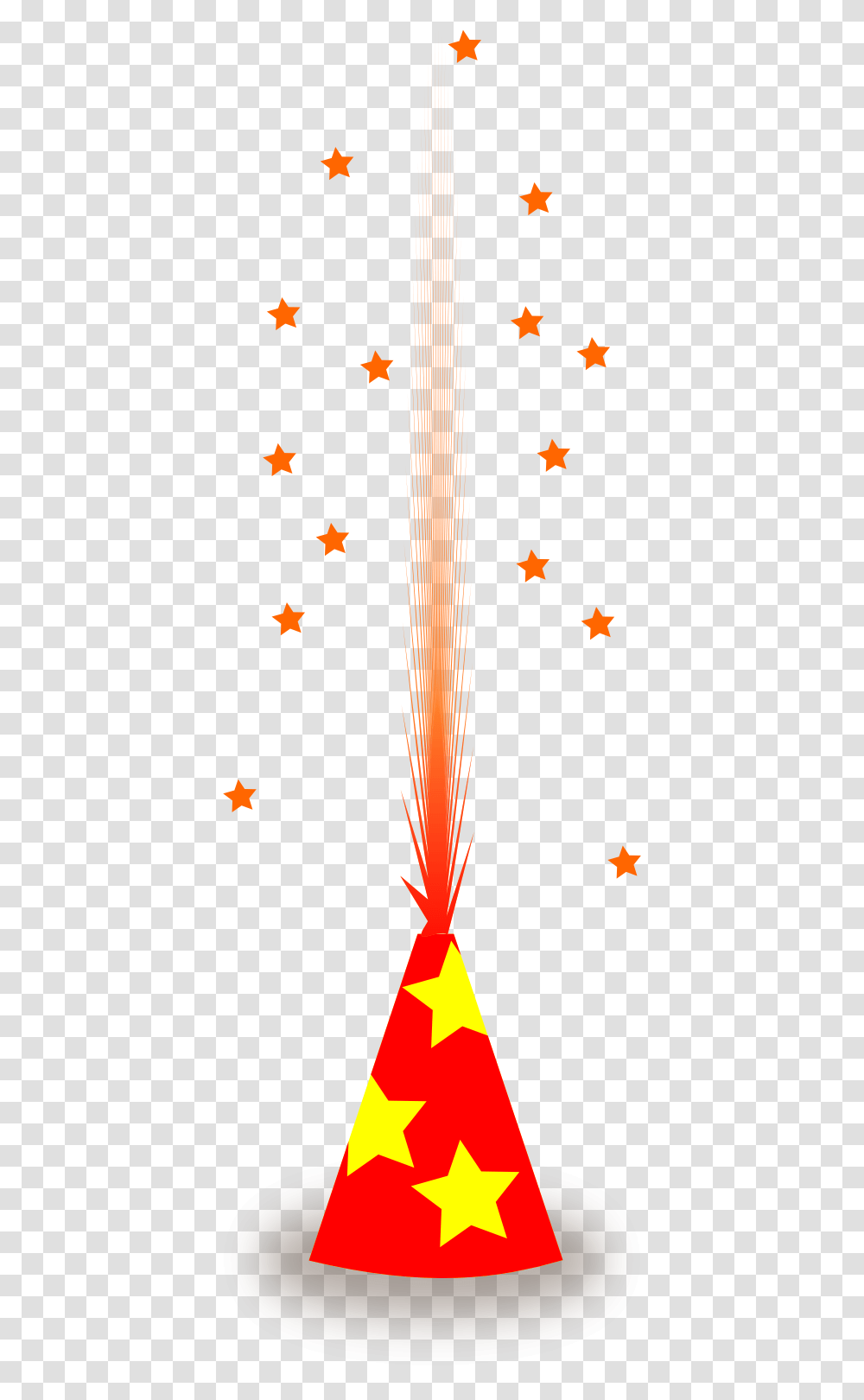 Firecracker Clipart, Star Symbol, Leaf, Plant Transparent Png