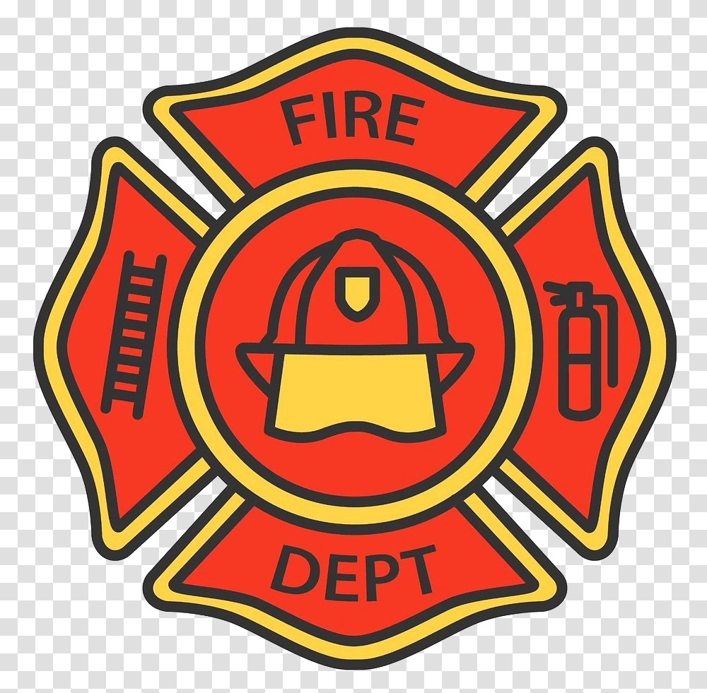 Firefighter Badge Picture Fire Badge, Logo, Symbol, Trademark, Ketchup Transparent Png