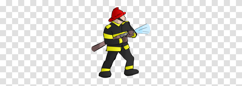 Firefighter Bampw Clip Art, Person, Human, Fireman Transparent Png