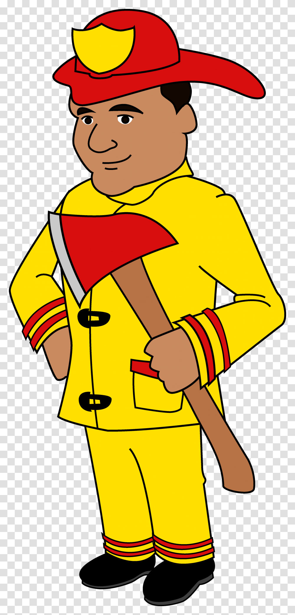 Firefighter Clip Art, Person, Fireman, Coat Transparent Png