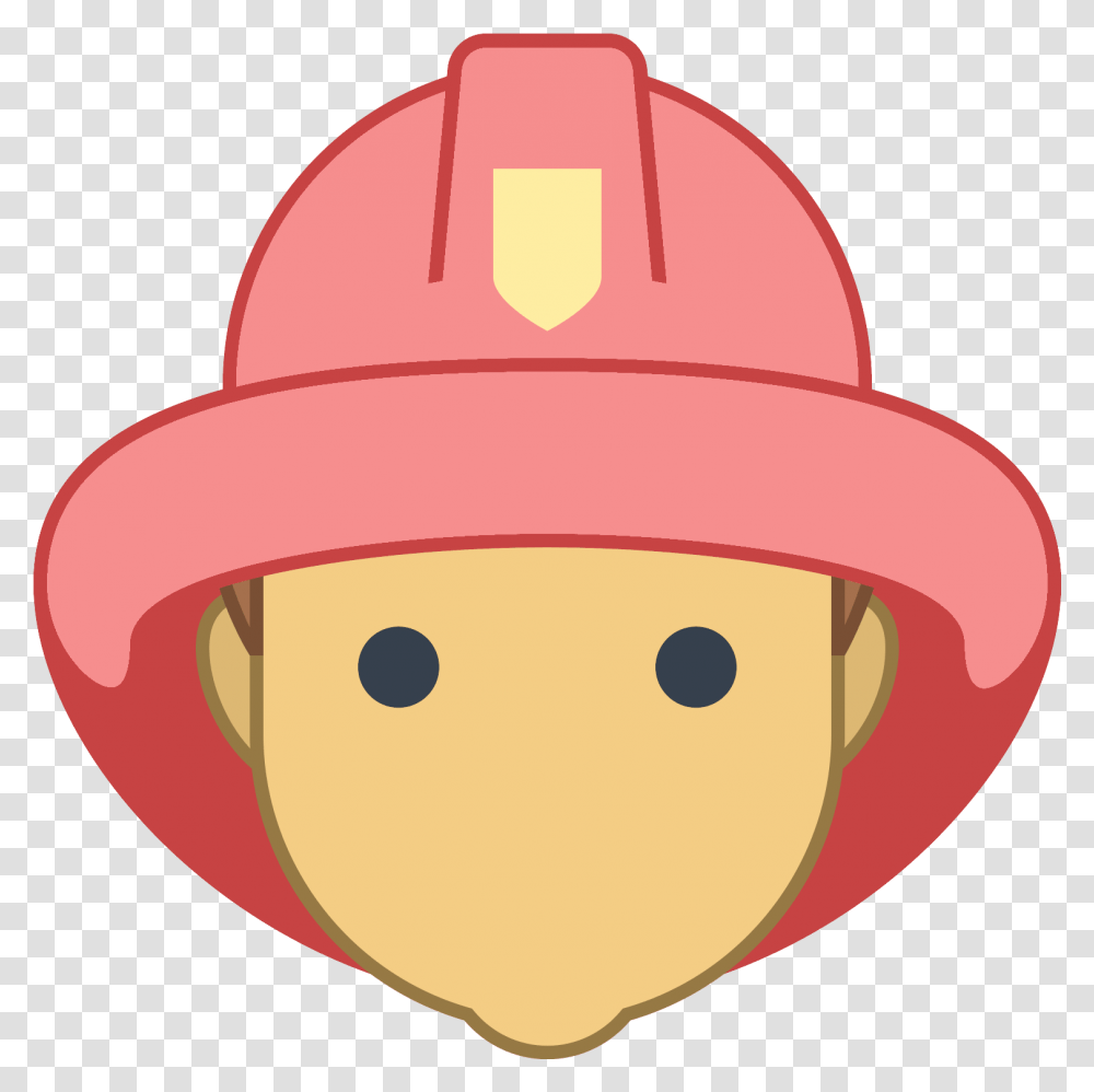 Firefighter Clipart Male Firefighter Casco De Bomberos, Apparel, Baseball Cap, Hat Transparent Png